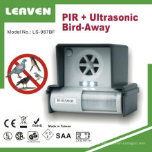 Ultrasonic Bird Scarer Bird Away Repeller com Strobe